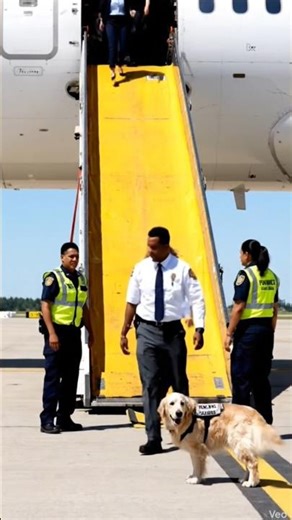 This Dog Saved Everyone on the Plane 😳🐕✈️” #goldenretriever #rescue #dogshorts