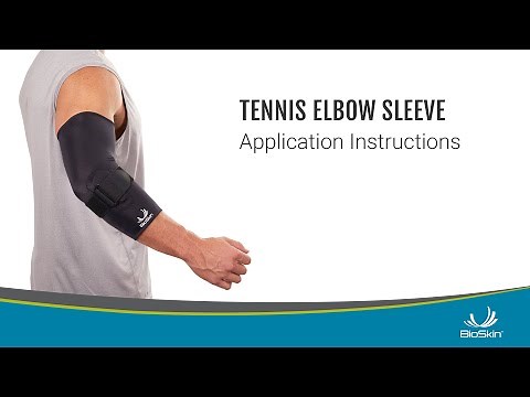 Tennis Elbow Sleeve Application Instructions