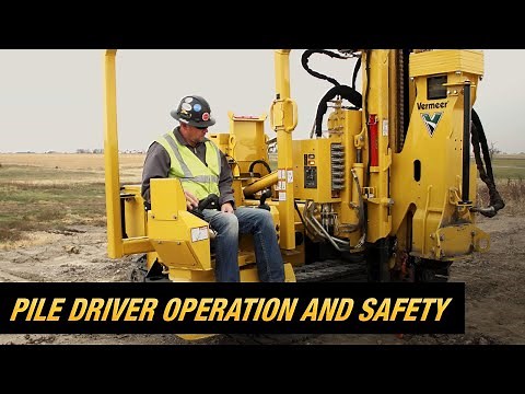 Pile driver operation and safety