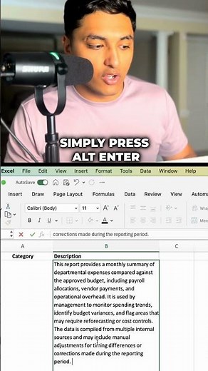 Easily Create A New Paragraph in Excel