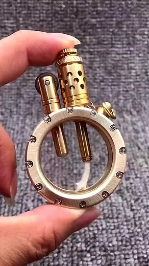 #lighter #foryou visible oil tank pure brass kerosene lighter