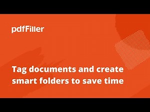 Organize Documents with pdfFiller
