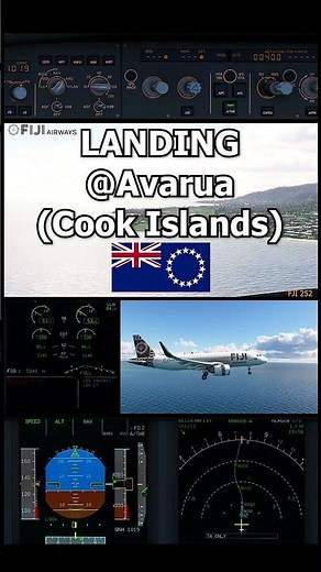 Avarua (Cook Islands) 🛬 RNAV Approach | #47 FBW Flight