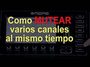 MIDAS M32 (MUTE GROUP) TUTORIAL en Español