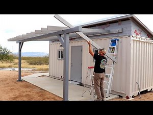 Built to LAST! Shipping Container Shop Awning 2.0