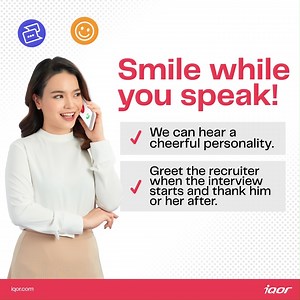 15 reactions | With the ongoing pandemic restrictions, most recruiters opt to conduct phone interviews. But this might pose a greater challenge for you. Here are some tips to prepare you for the phone interview. Good luck! To know more about our latest openings, Like, Follow and Share our Facebook page: iQor Philippines #BeMoreWithiQor #LearnMoreFromQori | iQor Philippines | Facebook