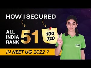 NEET UG Result 2022: Watch the exclusive video of 👉🏻 Jahnavi Banotra (AIR-51), Classroom Student who shares her successful journey and experiences with ALLEN. #NEETUG2022 #SuccessJourney #TopperResult #ALLENKota #NEETToppers #NEETResult #JahnaviBanotra | Allen Career Institute