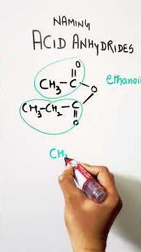 Naming acid Anhydrides || How to Name acid anhydrides ? #nomenclature #ytshorts