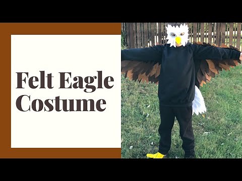 DIY Eagle Felt Costume| DIY Bird Costume | Felt Wings