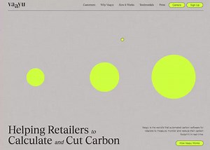 Vaayu - Automated carbon software for retailers - Awwwards