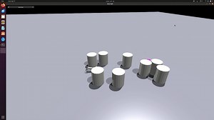 基于强化学习的四组机器人环境自适应运动规划仿真