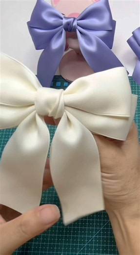 Easy Ribbon Bow Hair Clip | Classic Bow Tutorial For Beginners #diyhairaccessories #diy #craft