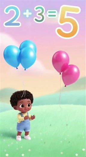 Can you solve this? 🎈🔢 Simple Addition for Kids! #shorts