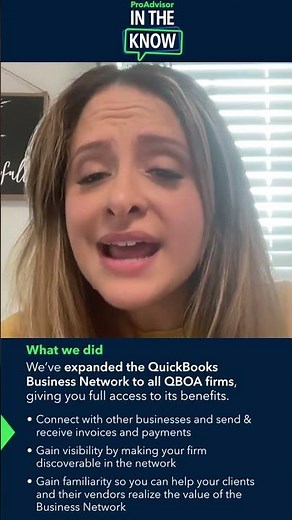 Gain full access to the benefits of QuickBooks Business Network 🌐