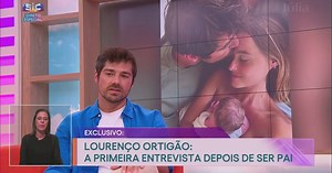Lourenço Ortigão esteve presente no nascimento do filho: “A Kelly surpreendeu-me”