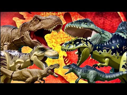 ARMANDO Y TRANSFORMANDO DINOSAURIOS!!! AVENTURA JURÁSICA!!! GIGANOTOSAURIO, INDOMINUS, T REX & MÁS!!