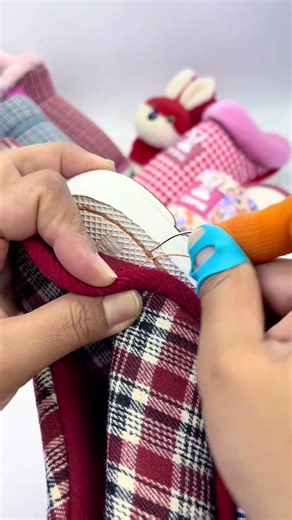 Tutorial on crochet shoe stitching #Handsewingbasicstitches #Zerobasedteaching