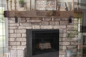 Rustic Slip Cover for Existing Mantel - Custom Sizes - Rustic Barn Wood Mantle Beam - - Etsy