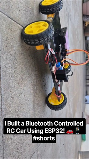 I Built a Bluetooth Controlled RC Car Using ESP32! 🚗📱 #shorts