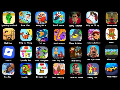 Spranky,Roblox,minecraft,Death puzzle,shape shifting,The office boss,fish pin