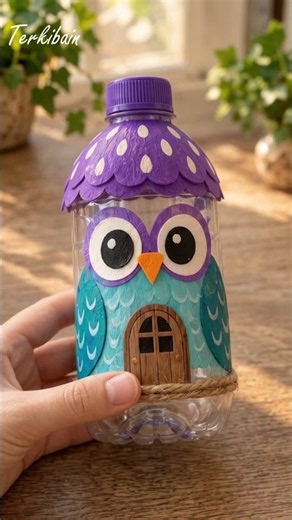 Don't Throw Away Plastic Bottles! Make This Genius Glowing Owl Lantern 🦉✨