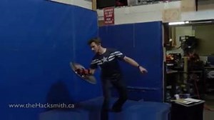 This dude made his own Captain America electromagnet shield! via The Hacksmith | Viso Trailers