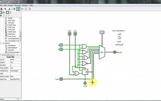 使用Logisim构建8位ALU - 搬运自YouTube