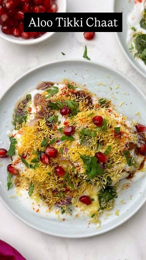1K views · 3 comments | Aloo Tikki Chaat (Potato Pattice Chaat) Aloo...