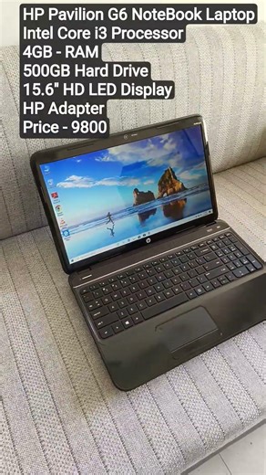 HP Pavilion G6 NoteBook Laptop Intel Core i3 Processor 4GB - RAM 500GB Hard Drive