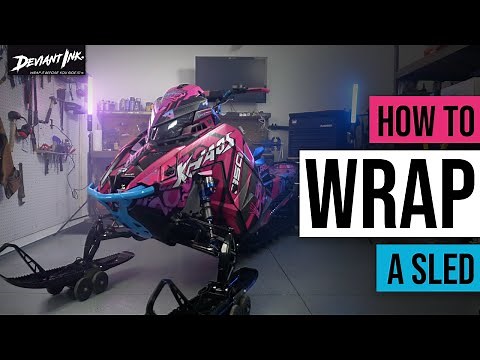 How To Install A Snowmobile Wrap - Sled Decals Installation Tutorial