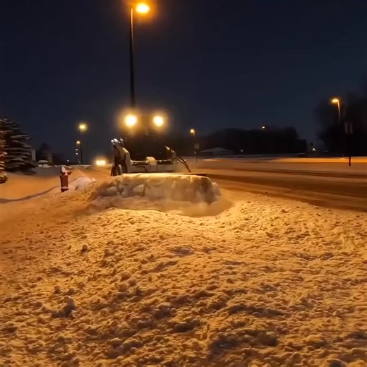 Cleaning The Snow In The Parking Lots And Sidewalks! #work #business #snow | Victory Outdoor Services