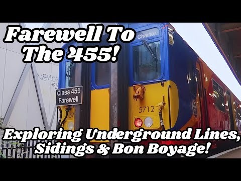 Saying GoodBye After 40 Years! Class 455 Farewell Tour! Exploring Disused Sidings & UndergroundLines