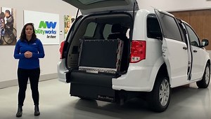 1.2K views · 47 reactions | The Dodge Grand Caravan with the new Driverge® FlexFlat™ Rear-Entry Conversion delivers the flexibility you’ve been looking for, with room for two wheelchair passengers and the ability to cover the wheelchair well when not in use. Call or message us today to schedule your test drive! https://bit.ly/2Nyipqv | MobilityWorks | Facebook