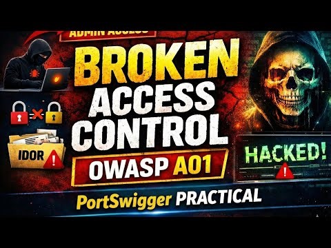 Broken Access Control Explained 🔥 OWASP A01 | PortSwigger Practical