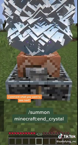 How to make an End Crystal Sculpture in Minecraft #tutorial #fyp #minecraft #satisfying #commandblocks