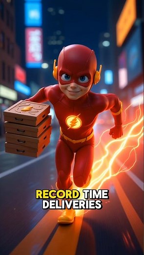 Flash as a Pizza Delivery Guy Fastest delivery ever!