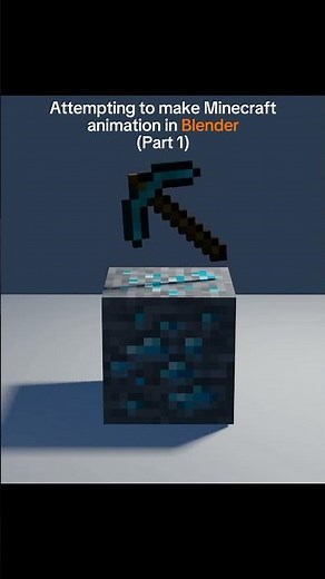 Trying to make Minecraft animations in Blender with zero experience | #shorts