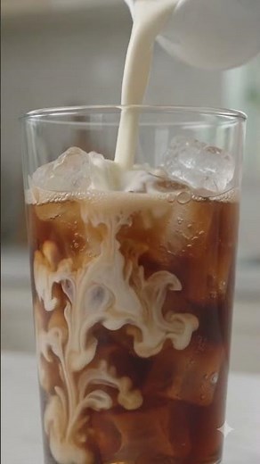 How to make aesthetic Coca-Cola and cream ice cubes #cocacola