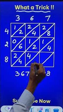 367 x 428 Using Diagonal Method II Partial Products Trick II Multiply 3-Digit Numbers #youtubeshorts