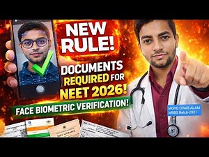 NEET 2026 New Rule🤩|Facial Biometric Mandatory|Documents Required #neet2026 #neet #neetregistration