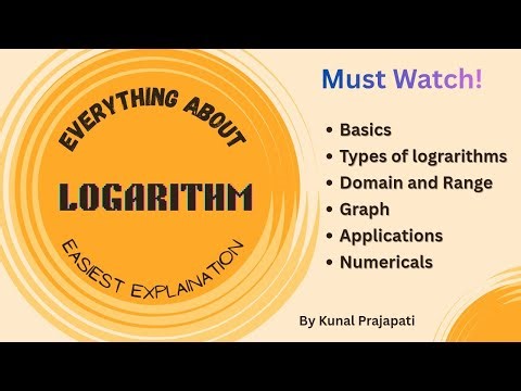 Logarithmic Functions | Detailed video on log | Class 11 | Class 12 | JEE | Tuff Class