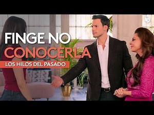 Carlos finge no conocer a Cristina frente a Carolina | Los Hilos del Pasado | Capítulo 9