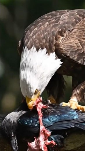 eagle eats crow #aegle #birds #wildlife #eagle