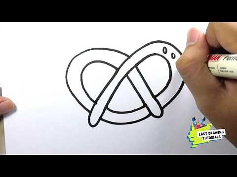 How to Draw Easy Pretzel