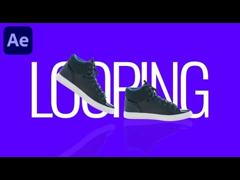 Looping Shoe Animation In Adobe After Effects - After Effects Tutorial.