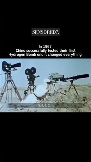 China's first successful hydrogen bomb test code named project 639, occurred on June 17 1967