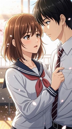 “Romantic Anime Short – When Two Hearts Fall in Love 🌸 | Aesthetic Love Moment”#romantic anime