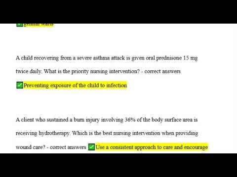 NUR2214 MODULE 5 EXAM QUESTIONS WITH CORRECT ANSWERS