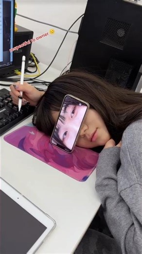 Desk Sleep vs. Eye Scanner! 😂 #shortvideo #funny #shorts