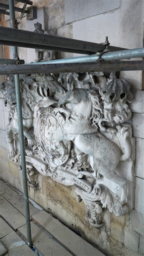 Restoring an emblem 🤩 Rose Blezard, Project Manager, explains the process of cleaning and maintaining the crest above Middle Tower, the usual entrance to the Tower of London. 🏰 | Tower of London